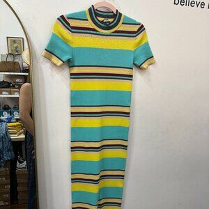 DKNY Striped Bodycon Dress